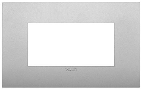 Placca Tecnopolimero 4M Silver Matt
